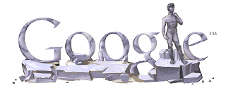 Google Joyeux anniversaire à Michel-Ange ! - 6 mars 2003